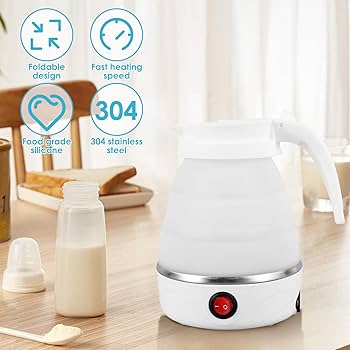 Portable & Foldable Silicon Electric Kettle - Fast & Compact Kettle